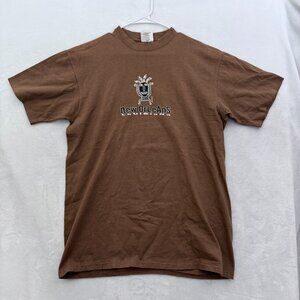 Vintage New Orleans T Shirt Mens L Brown Tribe Graphic 90s Made In USA